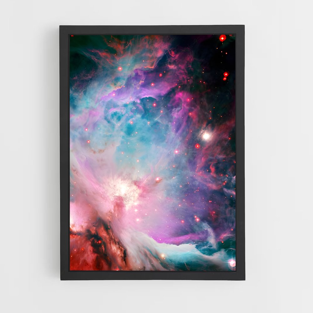 Poster Lumineux de la Nébulosité d'Orion – affiche Nébuleuses (vue 2)